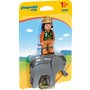 Playmobil - Ingrijitor Zoo cu elefant - 1