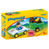 Playmobil - Masina cu remorca si calut