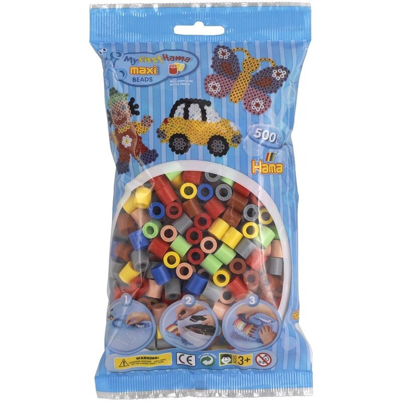 Hama - set margele de calcat mixt69 in saculet, 500 buc maxi
