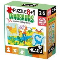 Headu Teacher Tested - 8 si 1 Puzzle Dinozauri