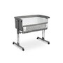 Patut co-sleeper, Caretero, Sleep2gether, Pana la 9 kg, Cu sistem de leganare, Cu setare unghiulara, Reglabil in 7 pozitii pe inaltime, Conform cu EN1130, 0-6 luni, Gri inchis - 2