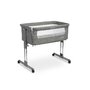 Patut co-sleeper, Caretero, Sleep2gether, Pana la 9 kg, Cu sistem de leganare, Cu setare unghiulara, Reglabil in 7 pozitii pe inaltime, Conform cu EN1130, 0-6 luni, Gri inchis - 1