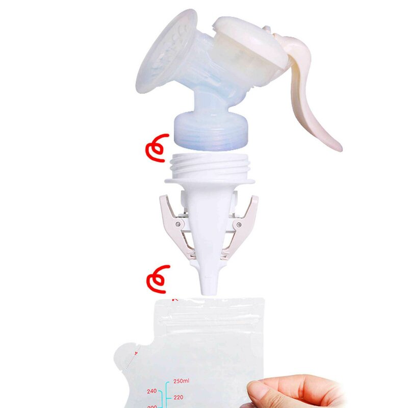 Bebumi - adaptor pentru pungi stocare lapte matern , 5.2 cm