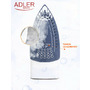 Adler - Fier de de calcat cu auto curatare, talpa ceramica, anti-picurare, filtru anti-calcar, AD 5030 - 5