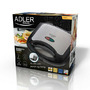 Adler - Sandwich maker, Putere 750 W, Invelis anti-aderent, AD-3015 - 3