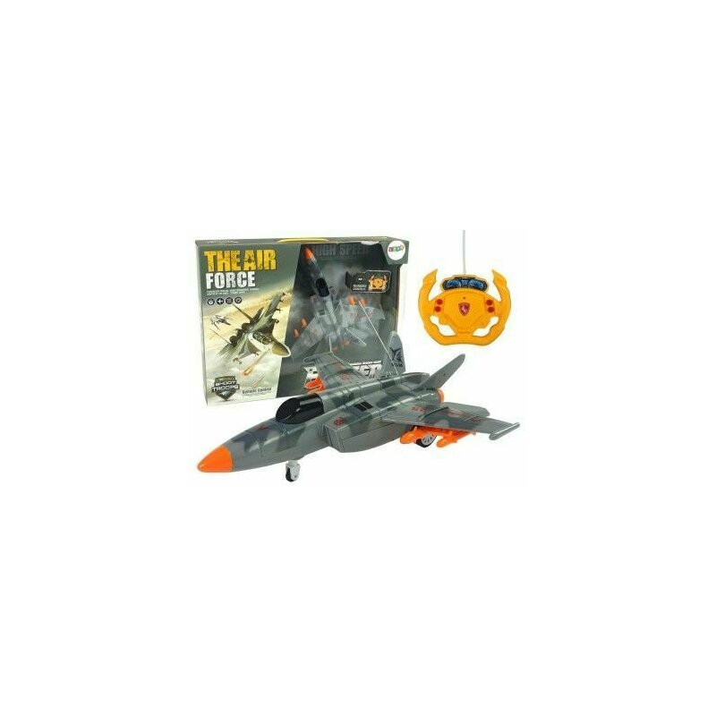 Aeronava militara, MIG-25 de jucarie, cu telecomanda pentru copii, LeanToys, 9549