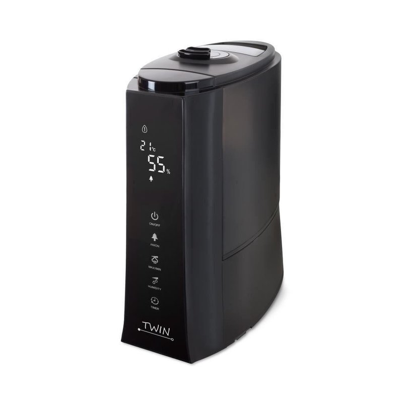Airbi - umidificator cu ionizare si difuzor arome twin negru,bi3221