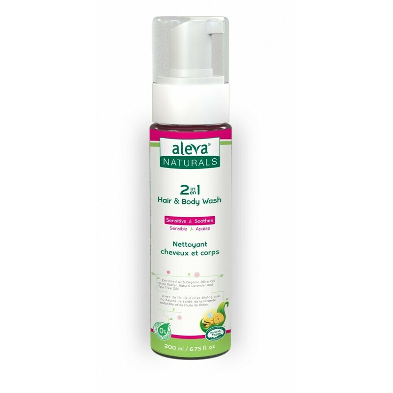 Aleva naturals - Lotiune de spalare pentru par si corp 2 in 1 , 200ml