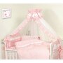 Amy - Lenjerie 3 piese Cu protectie laterala Baby Chic din Bumbac. 120x60 cm. Roz - 2