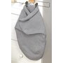 Amy - Sistem de infasare Baby swaddle Pure Tricot din Bumbac, Gri - 1