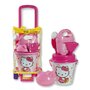 Troller cu ghiozdanel Hello Kitty Androni pentru copii cu jucarii plaja si nisip si galetusa - 4