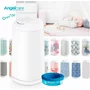 Cos ermetic pentru scutece, Angelcare, Dress UP, Capacitate de stocare pana la 36 de scutece + Rezerva pentru scutecele murdare, Tehnologie OdourSeal, Utilizare indelungata - 6