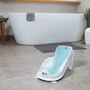 Mini suport de baie, Angelcare, Cu forma ergonomica, Pentru cazi de adulti sau de bebe, 0 luni+, Light Aqua - 2