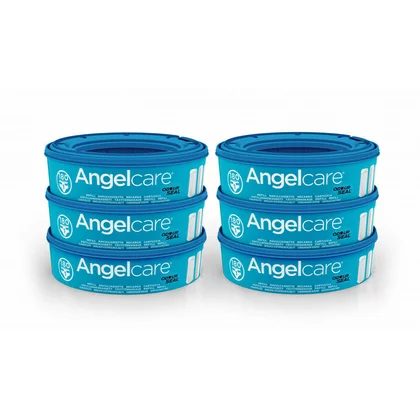 Rezerva pentru cos ermetic scutece murdare, Angelcare, Set 6 buc., Tehnologie OdourSeal, Utilizare indelungata de peste 5 luni, 7 straturi, Antibacterian