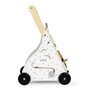 Antemergator din lemn pentru copii, panou educativ cu elemente mobile, roti de cauciuc, Ecotoys, TL01035 - 7