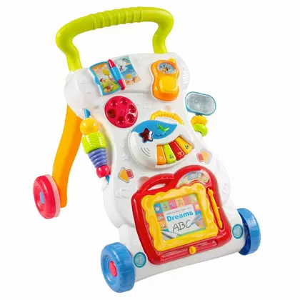 Antepremergator, Baby Mix, Educational cu sunete si lumini, Cu panou detasabil, Cu mini pian