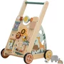 Antepremergator, Free2Play, My First Steps, Cu multiple activitati, Din lemn, , 31.8 x 26.5 x45.5 cm, Safari, Conform cu standardele europene EN71-1;2018, EN71-2:2020, EN71-3:2021 - 2