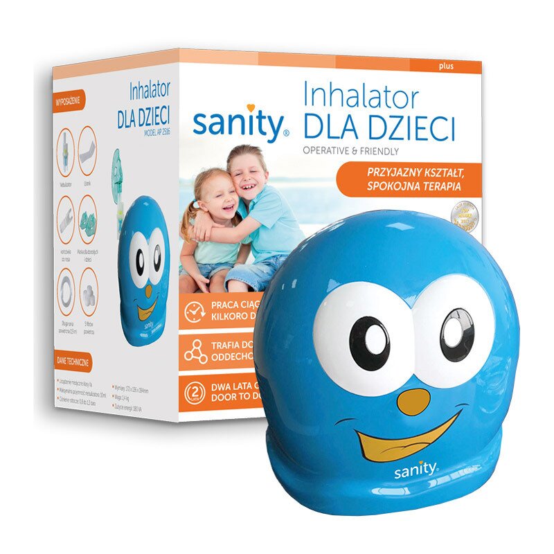 Sanity - aparat aerosoli inhaler kids, nebulizator cu compresor pentru copii
