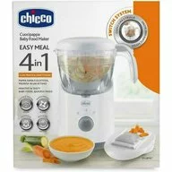 Aparat de gatit, Chicco, Multifunctional, Cu aburi, 4 in 1, 500 W, Fara BPA, Easy Meal, Alb, Resigilat