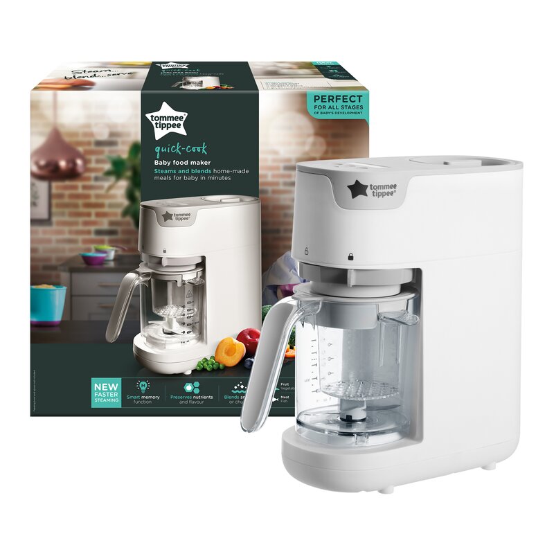 Tommee tippee - aparat de gatit cu aburi , cu blender, alb