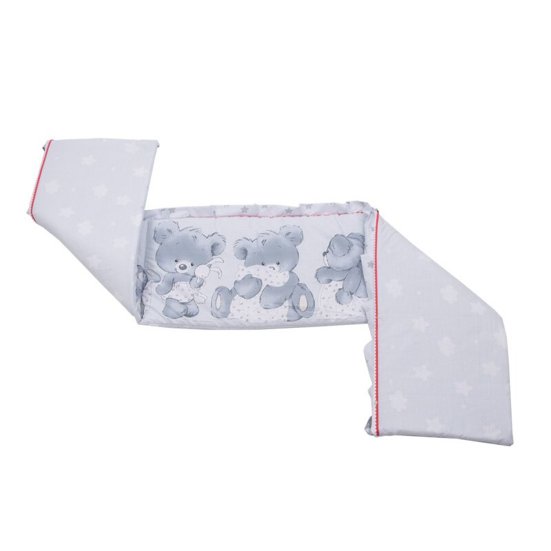 Mykids - aparatoare laterala teddy hug m1, 120x60 cm, gri