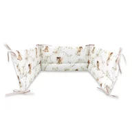 Aparatoare pentru patut, MimiNu, Din bumbac certificat Oeko Tex Standard 100, 180x30 cm, Cu panglici, Fairy