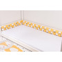Aparatori cuburi pentru pat casuta Montesorri 90x200 cm model albinute galben - 1