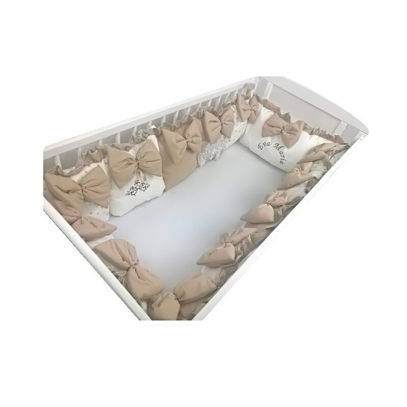 Deseda - aparatori din 13 pernute lux by pt pat 120x 60 cm bej