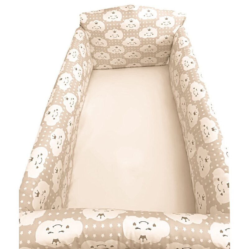Deseda - aparatori laterale protectii pat 120x60 cm maxi norisori pe bej