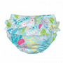 Aqua Coral Reef 12 luni - Slip fete refolosibil SPF 50+ cu capse si volanase Green Sprouts by iPlay - 5