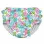 Aqua Paradise Flower 24 luni - Slip inot refolosibil SPF 50+ cu capse si volanase Green Sprouts by iPlay - 2