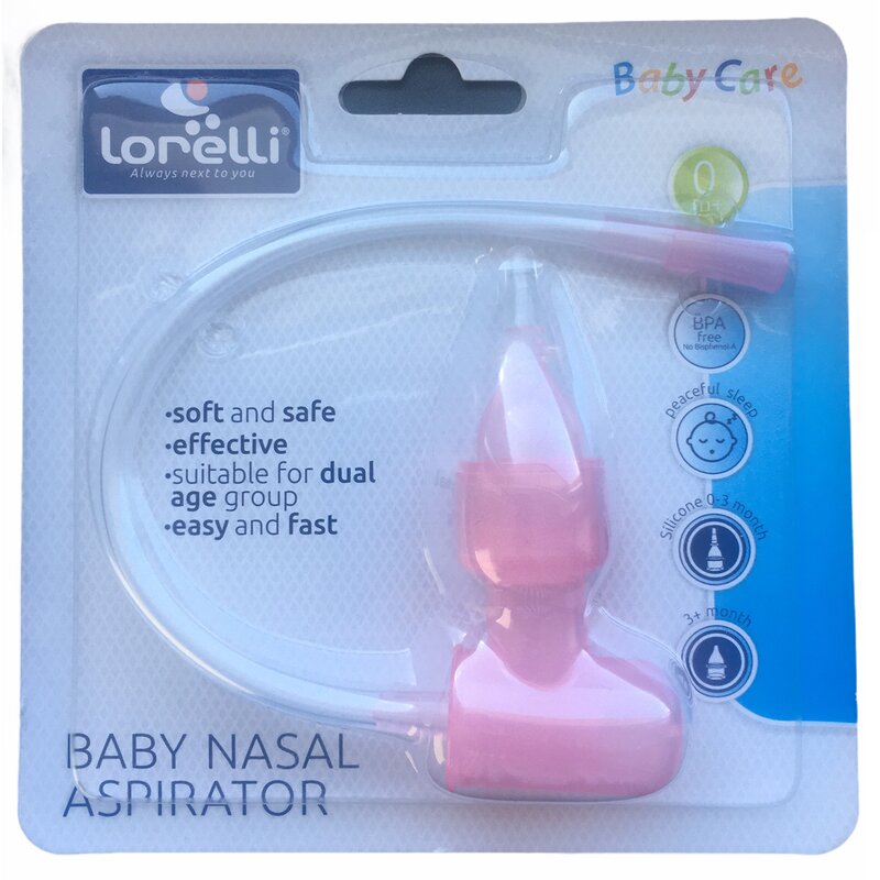 Lorelli - aspirator nazal manual, roz