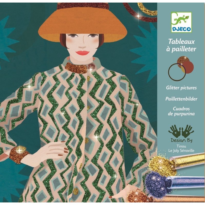 Djeco - atelier creativ cu sclipici, moda