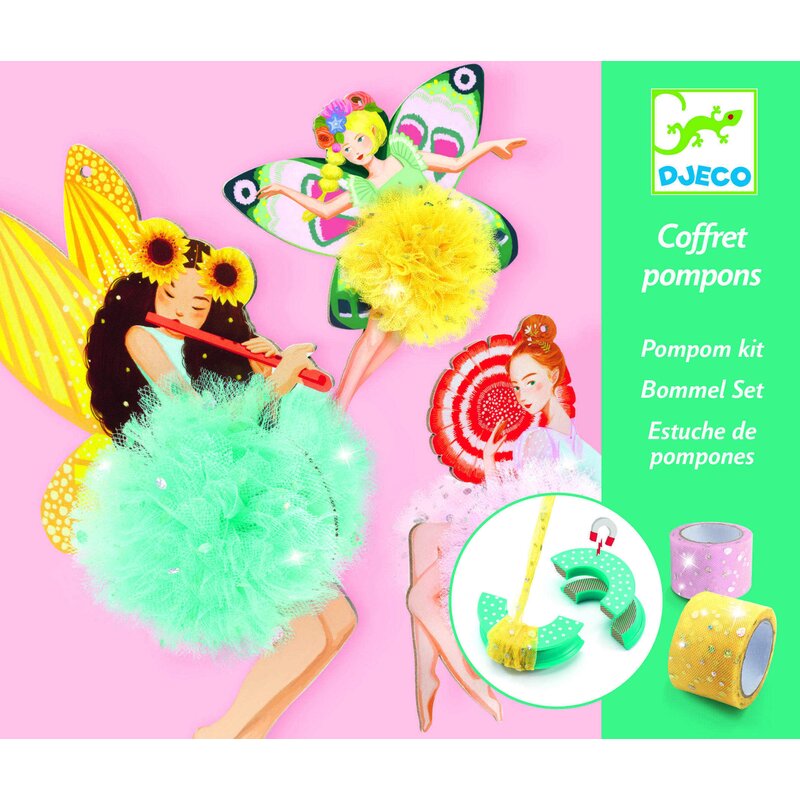 Djeco - Set creativ Zane pompom