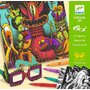 Djeco - Set creativ Monstruleti simpatici , De colorat 3D - 2