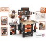 Banc de lucru, Smoby, Black+Decker, Cu diverse unelte si elemente de bricolaj, Pliabil, 56 x 34 x 103 cm, 36 luni+, Multicolor - 2