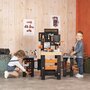 Banc de lucru, Smoby, Black+Decker, Cu diverse unelte si elemente de bricolaj, Pliabil, 56 x 34 x 103 cm, 36 luni+, Multicolor - 5