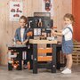 Banc de lucru, Smoby, Black+Decker, Cu diverse unelte si elemente de bricolaj, Pliabil, 56 x 34 x 103 cm, 36 luni+, Multicolor - 7