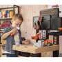 Banc de lucru, Smoby, Black+Decker, Cu diverse unelte si elemente de bricolaj, Pliabil, 56 x 34 x 103 cm, 36 luni+, Multicolor - 10