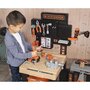 Banc de lucru, Smoby, Black+Decker, Cu diverse unelte si elemente de bricolaj, Pliabil, 56 x 34 x 103 cm, 36 luni+, Multicolor - 11
