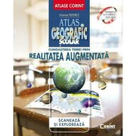 Corint - Carte educativa Atlas geografic scolar Cunoasterea Terrei prin realitatea augmentata
