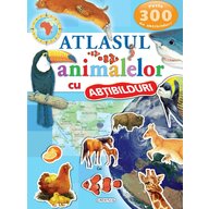 Girasol - Carte educativa Atlasul animalelor , Cu abtibilduri