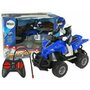 ATV albastru RC pentru copii , Quad cu telecomanda 27 Mhz, LeanToys, 9384 - 1