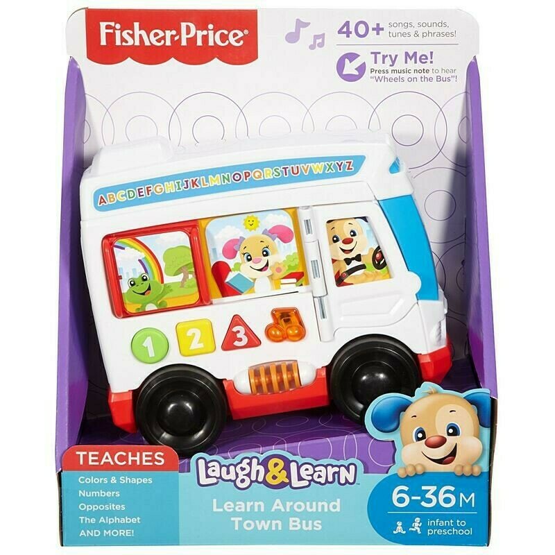 Fisher Price - Autobuz Laugh&Learn Cu sunete, Cu lumini