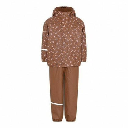 Aztec Flowers 80 - Set jacheta+pantaloni impermeabil cu fleece, pentru vreme rece, ploaie si vant - CeLaVi
