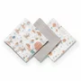 Set 3 scutece, BabyOno, Multifunctionale, 70x70 cm, Bambus si bumbac, 0 luni+, Gri/Multicolor - 2