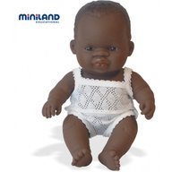 Miniland - Baby african baiat Papusa 21cm
