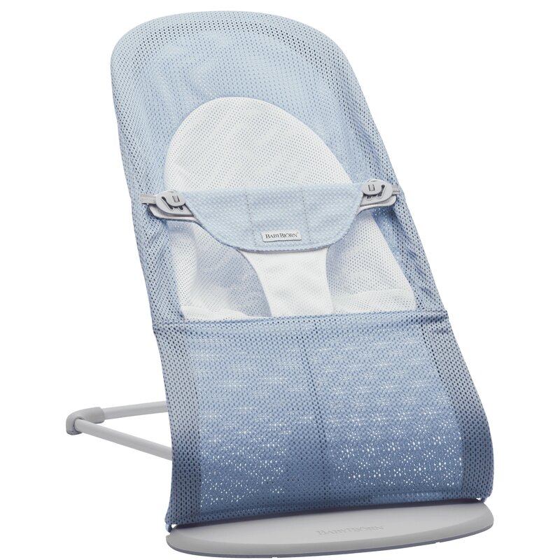 Babybjorn - Baby Bjorn - Balansoar Balance Soft, Sky Blue/White, Mesh