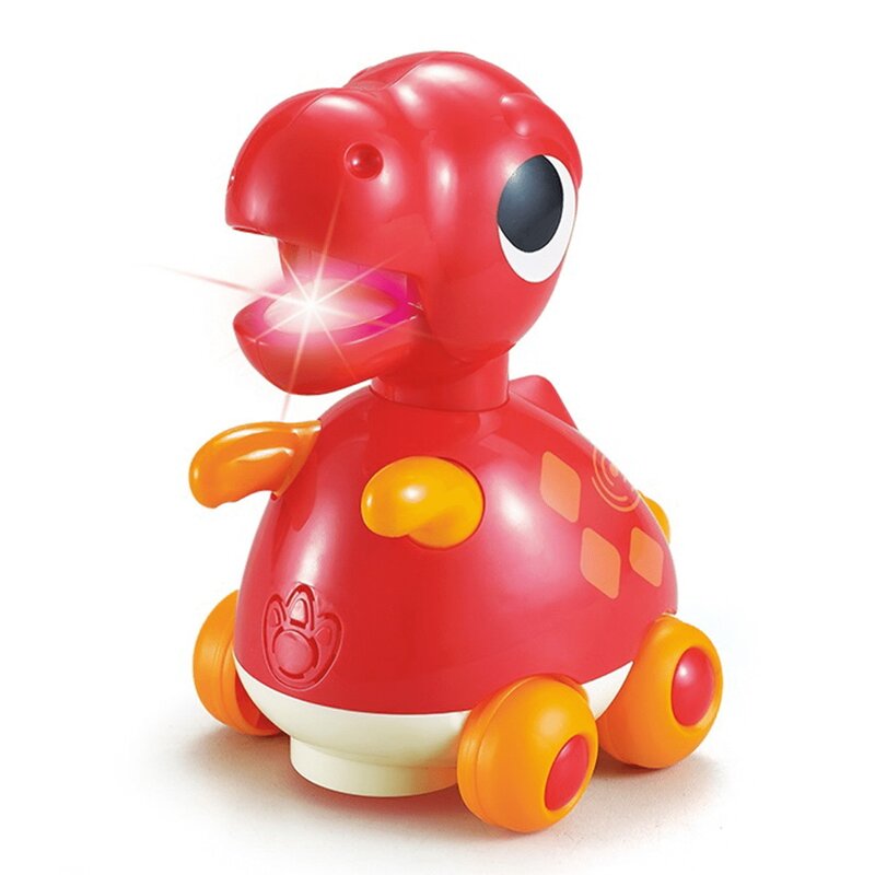 Hola - jucarie muzicala tyrannosaurus rex , cu sunete, cu lumini, rosu