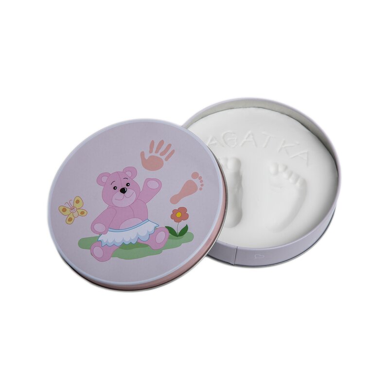 Baby HandPrint – Mulaj amprente in cutie cadou Dream Box, Non-toxic, Conform cu standardul european de siguranta EN 71-3:2019, Roz Jucarii & Cadouri